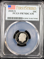 2020-S Silver 10c PCGS PR70DCAM First Strike