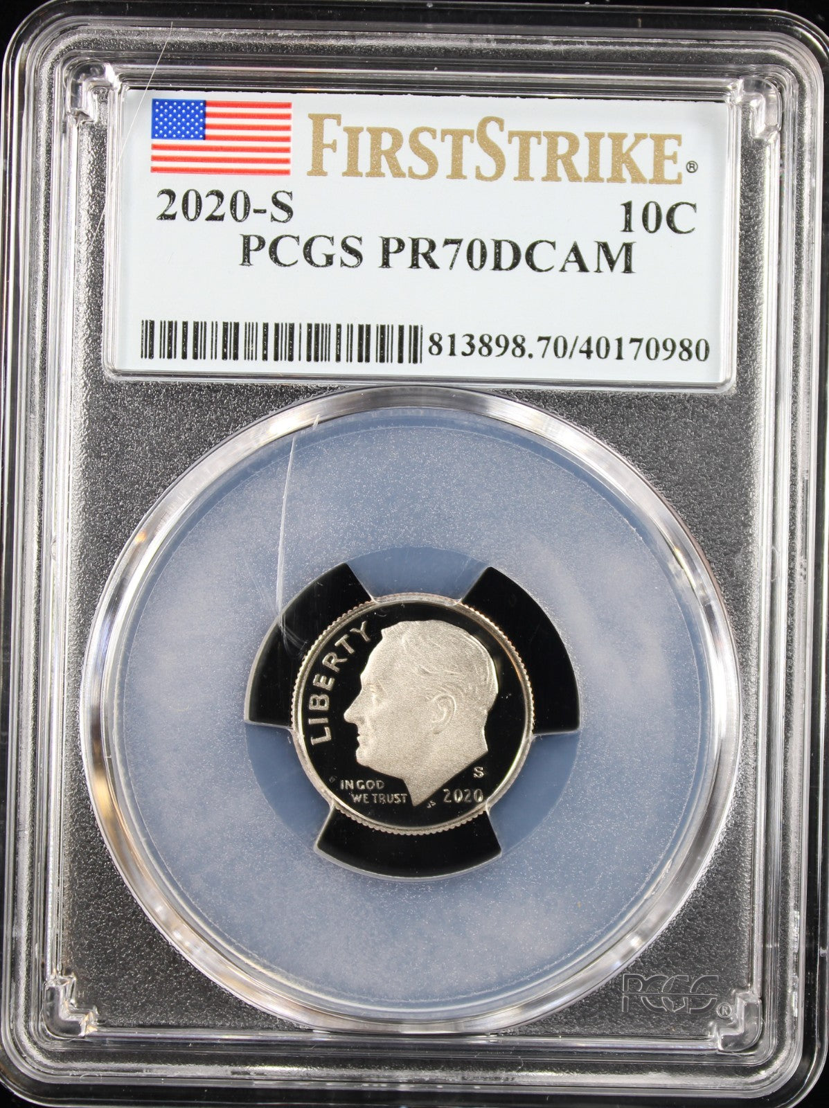 2020-S Silver 10c PCGS PR70DCAM First Strike