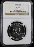 1960 Franklin Proof Half Dollar 50c NGC PF68