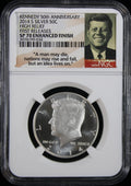2014-S Kennedy Proof High Relief Half Dollar 50c NGC SP70 Enhanced Finish