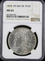 1878 7TF $1 Morgan NGC MS63 Rev of 79