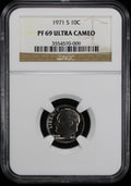 1971-S Proof Roosevelt Dime 10c NGC PF69 UC Ultra Cameo