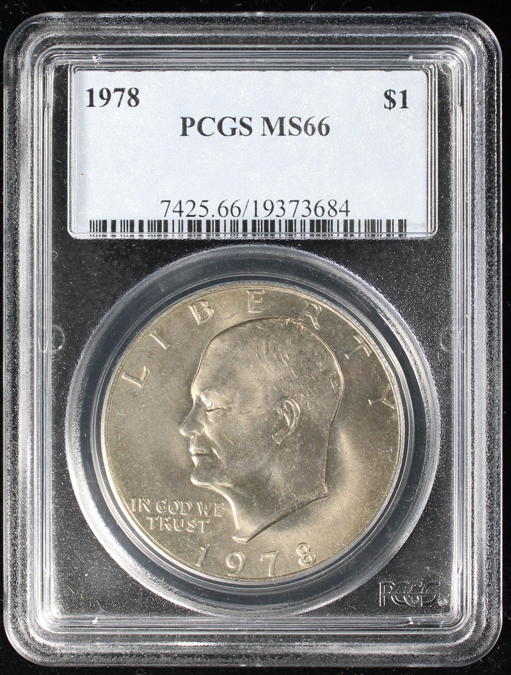 1978 Eisenhower Clad Dollar $1  PCGS MS66