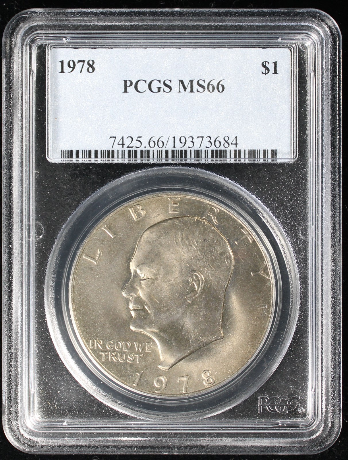 1978 Eisenhower Clad Dollar $1  PCGS MS66