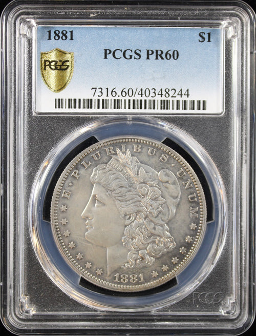 1881 $1 Morgan PCGS PR60