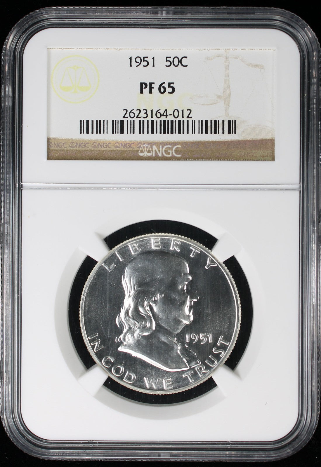 1951 Franklin Proof Half Dollar 50c NGC PF65