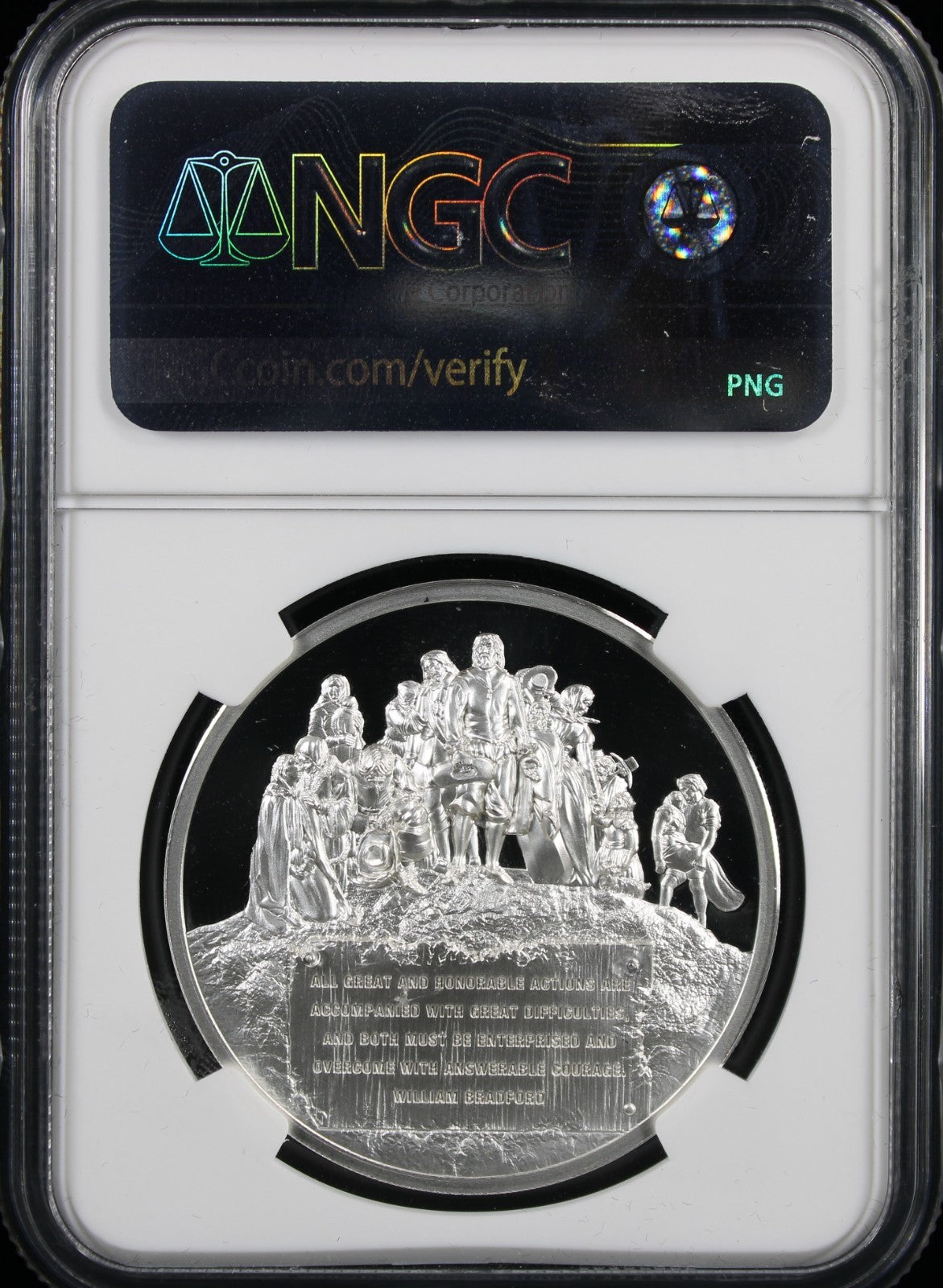 2020 Cook Island Silver $5 Mayflower Voyage 400th Anniversary PL70 NGC Everhart