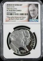 2015 March of Dimes Set NGC PF70 Ultra Cameo