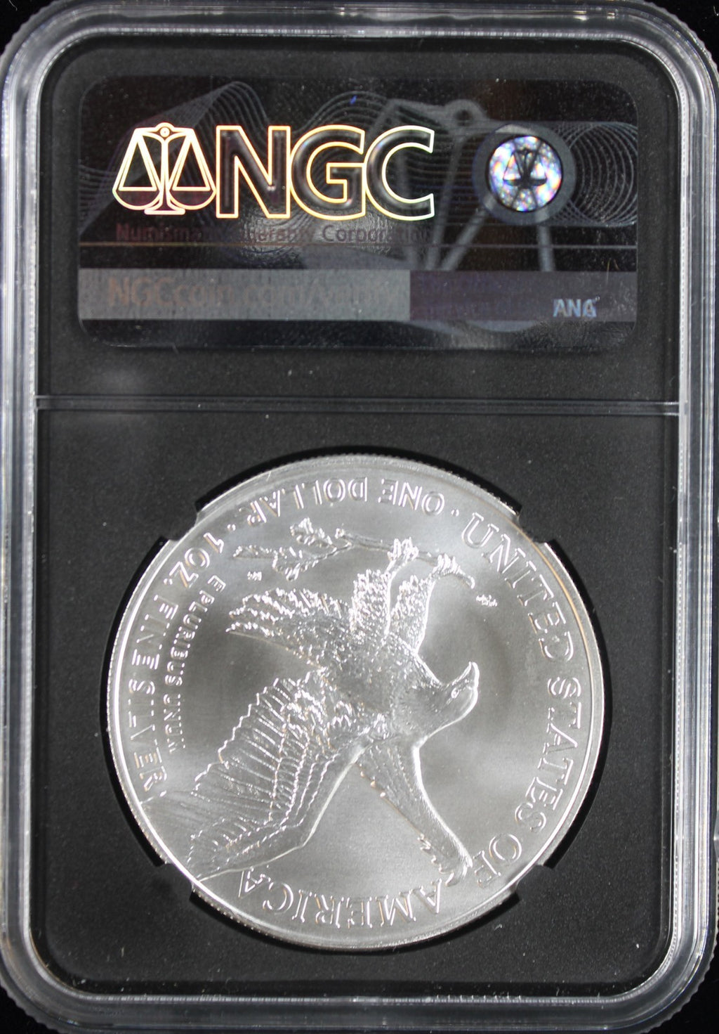 2022 Silver Eagle NGC MS70 Guadioso Signed First Day of Issue