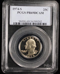 1974-S Proof Washington Quarter 25c PCGS PR69 DCAM Deep Cameo