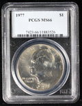 1977 Eisenhower Clad Dollar $1  PCGS MS66