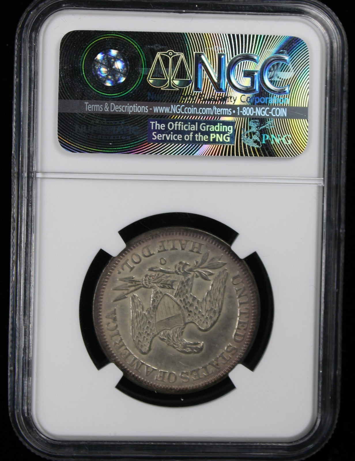 1854-O 50c NGC Arrows AU Details Cleaned