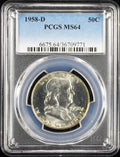 1958-D Franklin Half Dollar 50c PCGS MS64