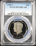 1985-S Kennedy Half Dollar 50c PCGS PR70DCAM
