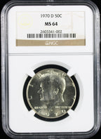 1970-D Kennedy Half Dollar 50c NGC MS64