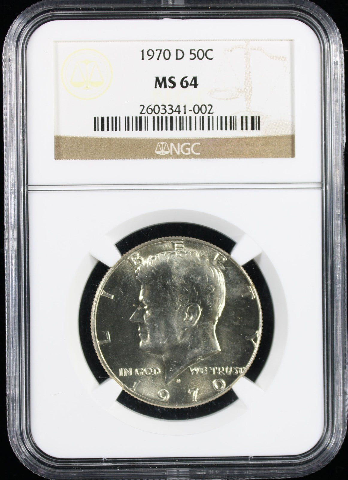 1970-D Kennedy Half Dollar 50c NGC MS64