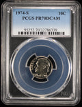 1974-S Proof Roosevelt Dime 10c PCGS PR70 DCAM Deep Cameo