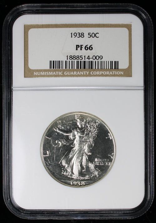 1938 Proof Walking Liberty Half Dollar 50c NGC PF66