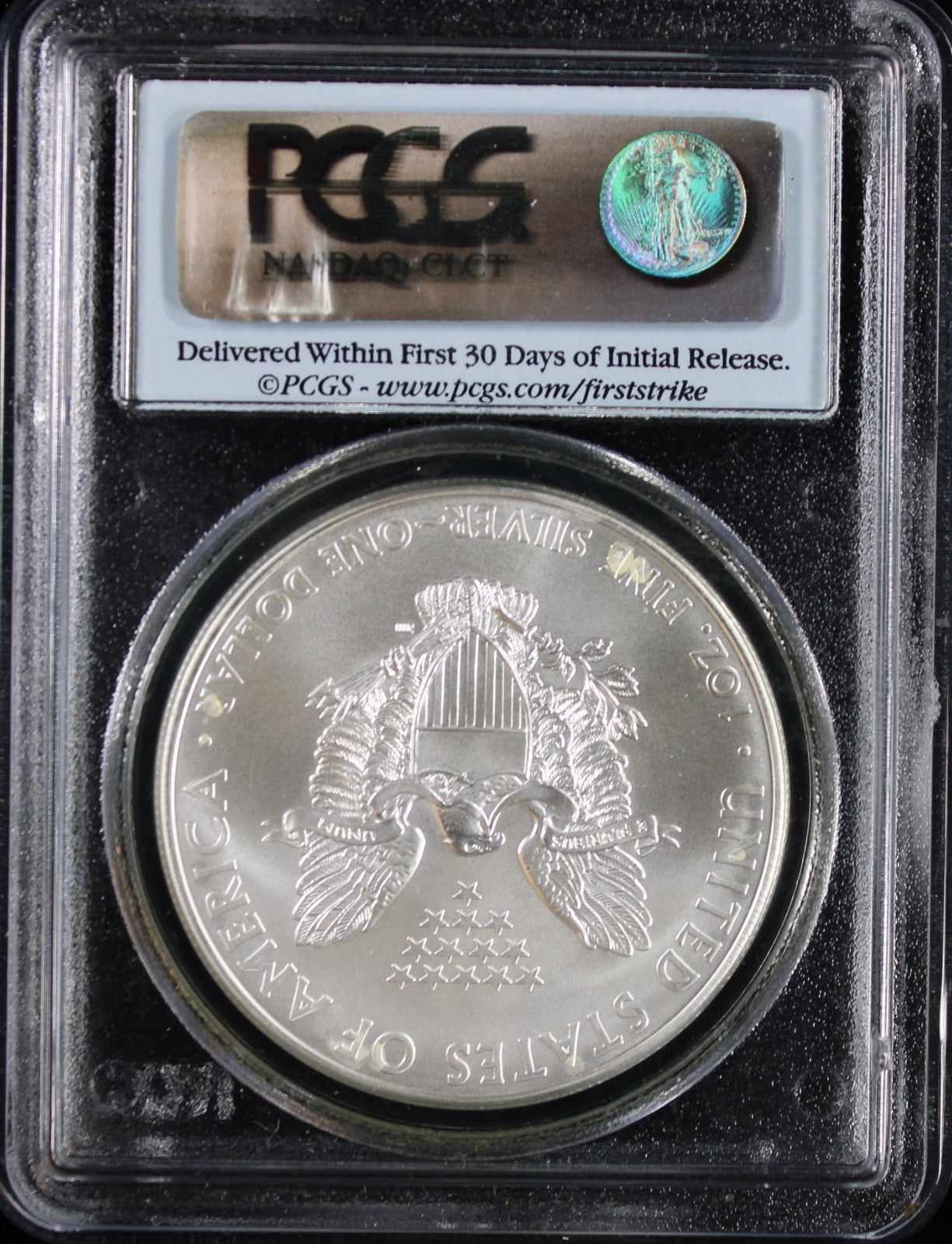 2008 Silver Eagle PCGS MS70 First Strike