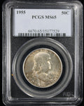 1955 Franklin Half Dollar 50c PCGS MS65