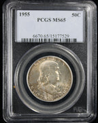 1955 Franklin Half Dollar 50c PCGS MS65