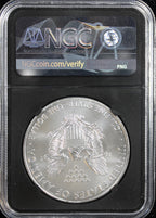 2018 Silver Eagle NGC MS70 Early Releases Castle Signed