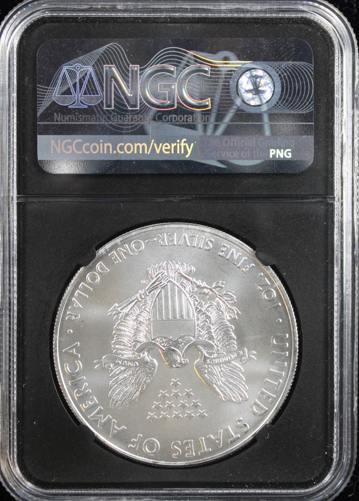 2018 Silver Eagle NGC MS70 Early Releases Castle Signed