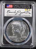 2024 $1 Peace MS70 PCGS Advanced Release Emily Damstra Signature