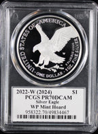 2022-W (2024) Silver Eagle PCGS PR70DCAM Damstra Signed