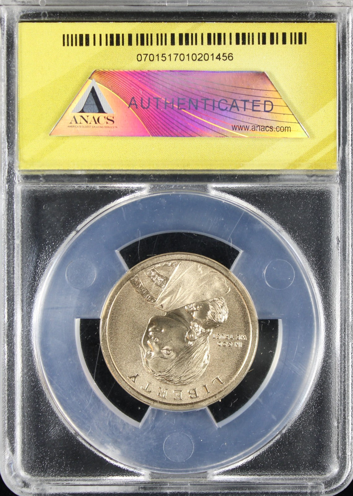 2014-D $1 ANACS Native American Dollar EU69