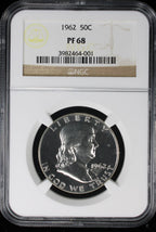 1962 Franklin Proof Half Dollar 50c NGC PF68