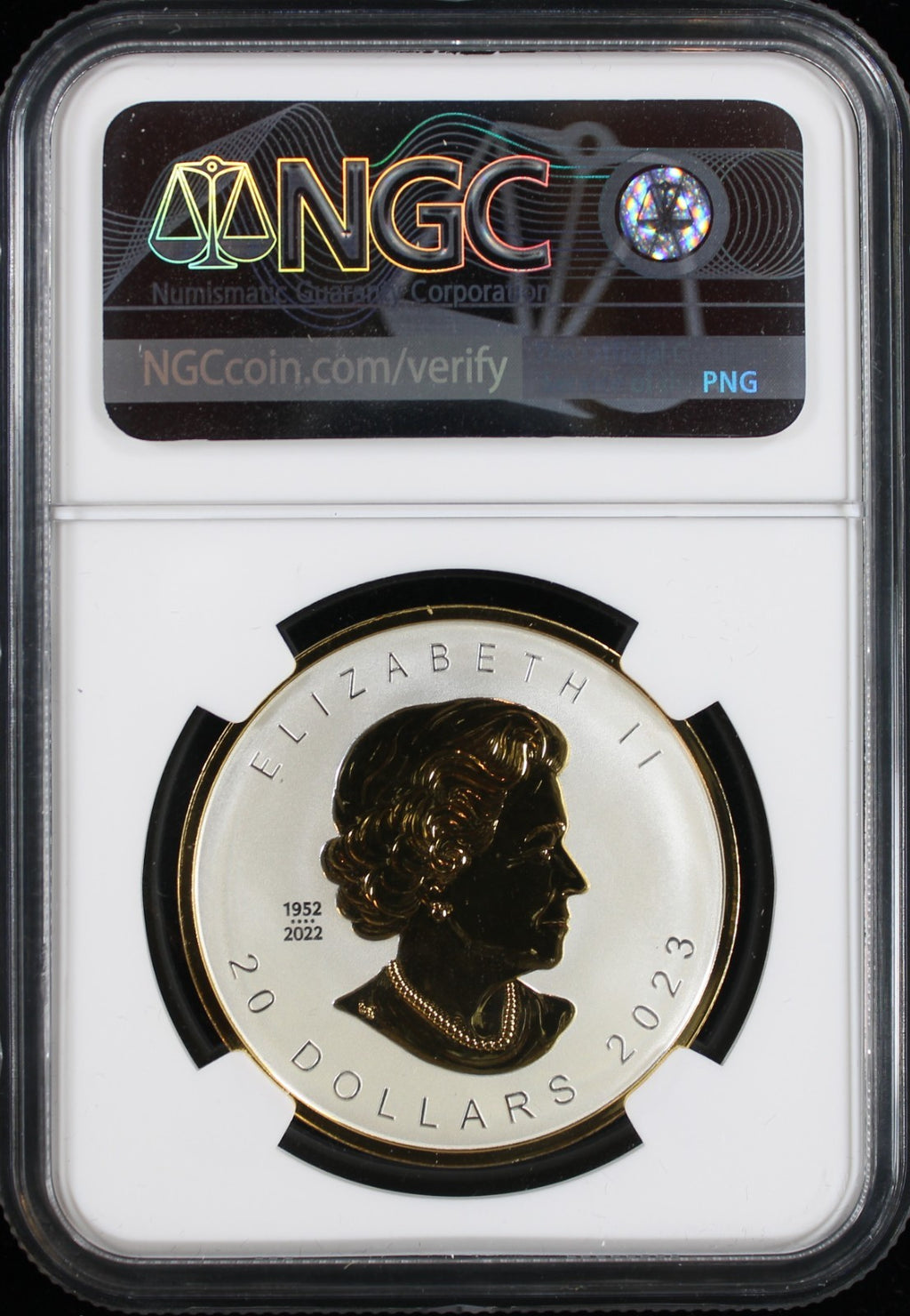 2023 1 oz Canada S$20 Maple Leaf Ultra High Relief Gilt First Day of Issue