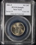2001-P 25c State Quarter New York Sample Slab PCGS