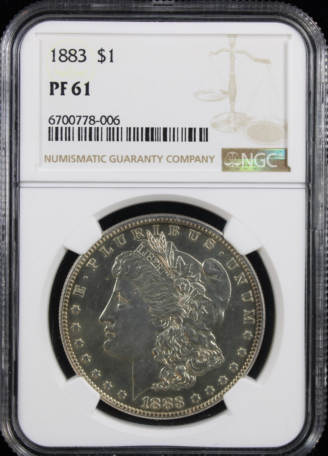 1883 $1 Morgan NGC PF61