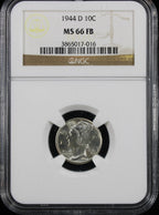 1944-D Mercury 10c NGC MS66 Full Bands