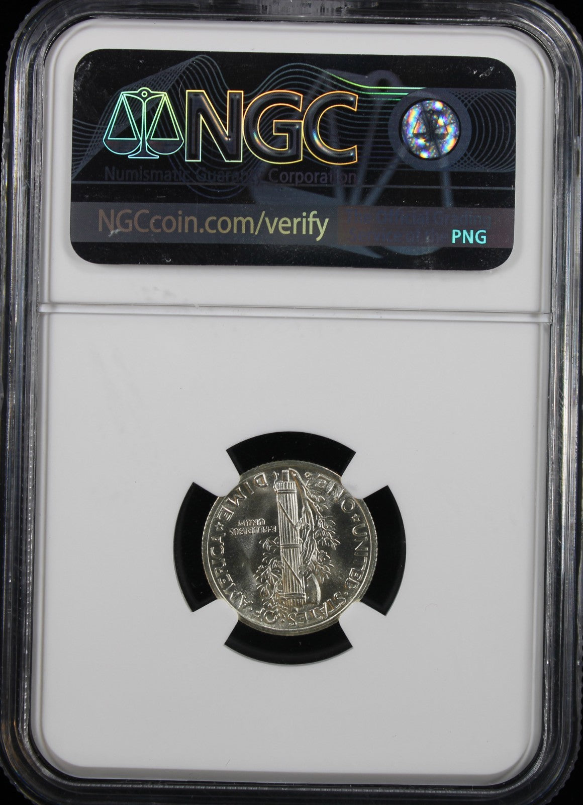 1938-D Mercury 10c NGC MS67+ Full Bands CAC