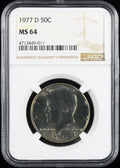 1977-D Kennedy Half Dollar 50c NGC MS64