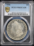 1898 $1 Morgan PCGS PR62CAM
