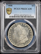 1898 $1 Morgan PCGS PR62CAM