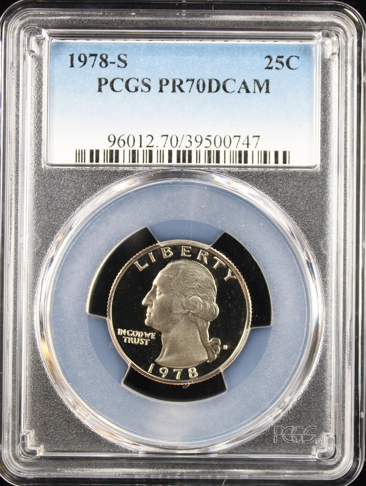 1978-S Proof Washington Quarter 25c PCGS PR70DCAM