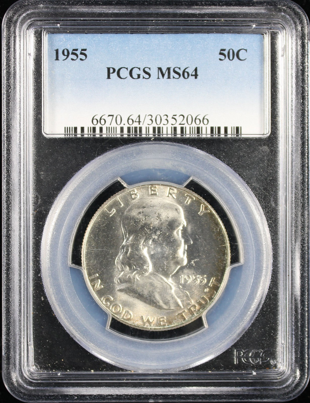 1955 Franklin Half Dollar 50c PCGS MS64