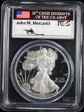 2015-W Silver Eagle PR70DCAM First Day of Issue - Denver Mercanti Signed