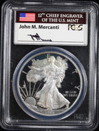 2015-W Silver Eagle PR70DCAM First Day of Issue - Denver Mercanti Signed