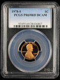 1978-S Proof Lincoln Cent 1c PCGS PR69 Rd RED Deep Cameo