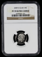 2009-S Proof Roosevelt Dime 10c NGC PF70 UCAM Ultra Cameo