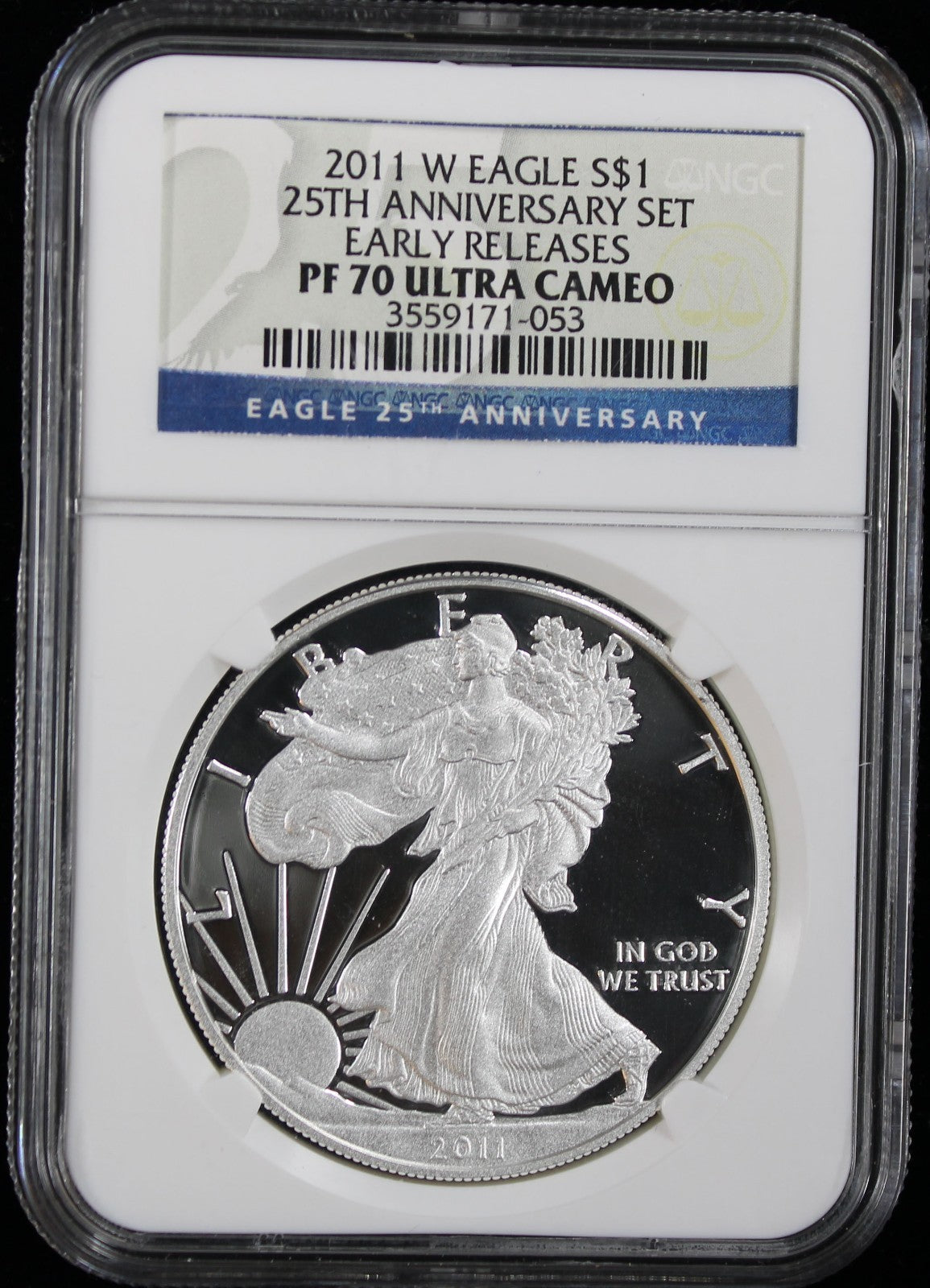 2011 Silver Eagle 25th Anniversary Set NGC PF/MS70