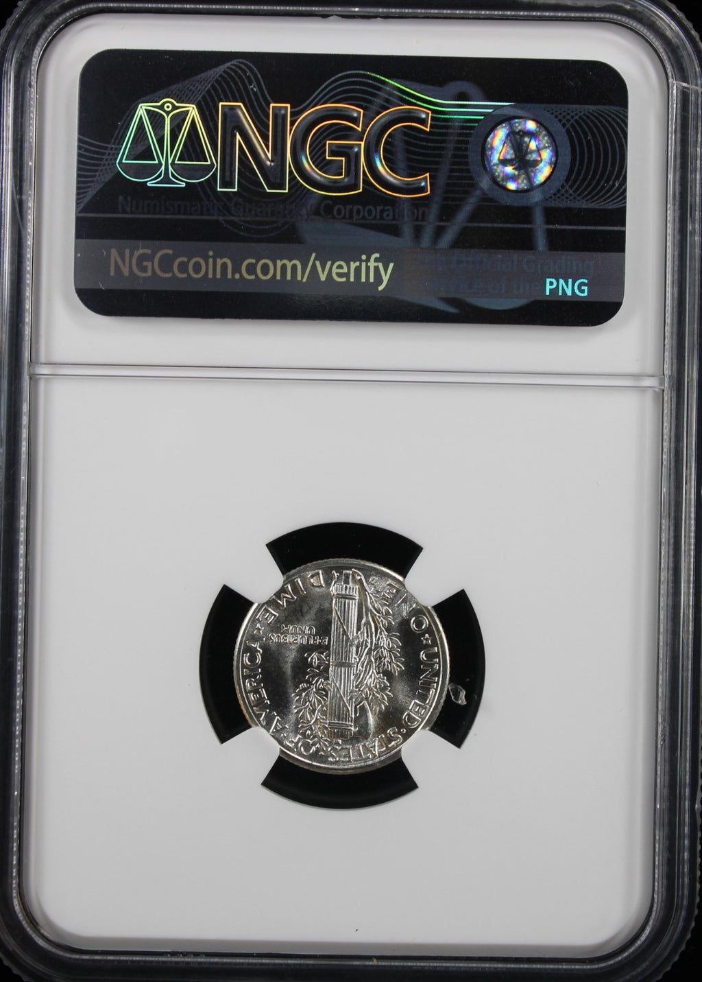1945-D Mercury 10c NGC MS67+