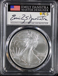 2024 Silver Eagle PCGS MS70 Damstra Signed First Day of Issue