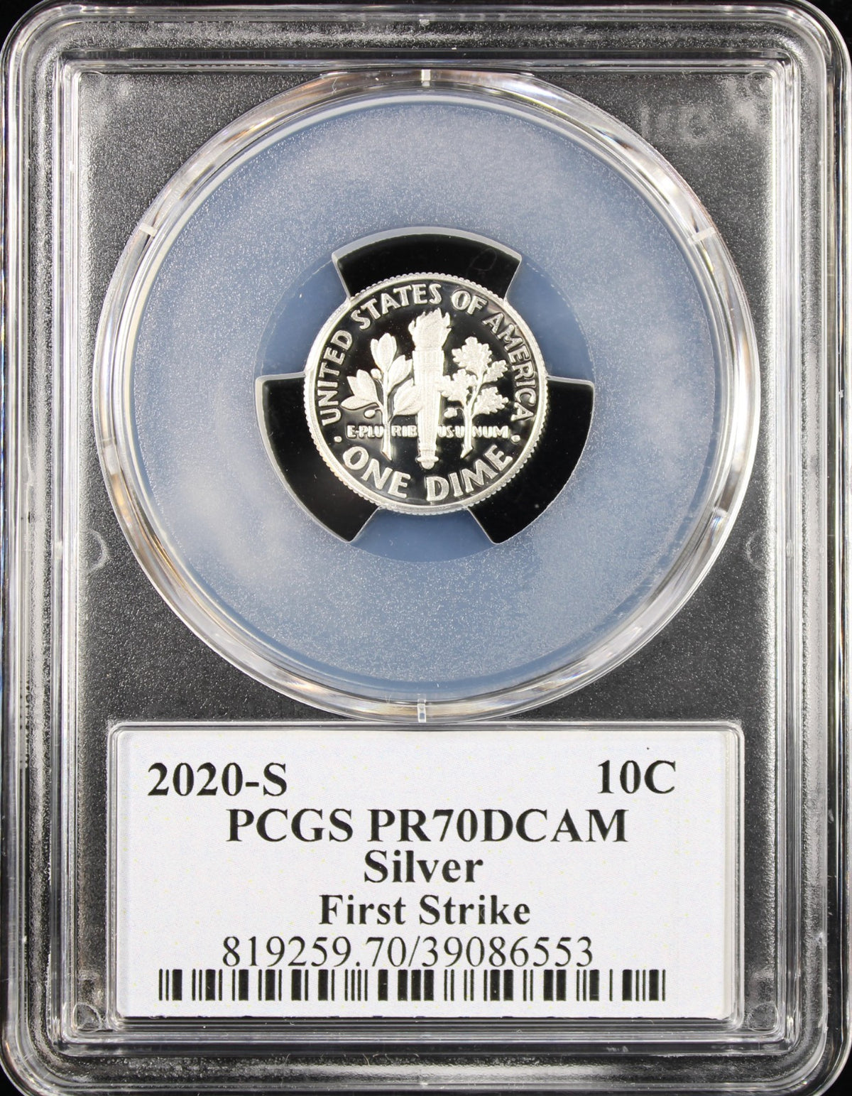 2020-S Silver 10c PCGS PR70DCAM Cleveland Signed