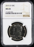 2015-D Kennedy Half Dollar 50c NGC MS65